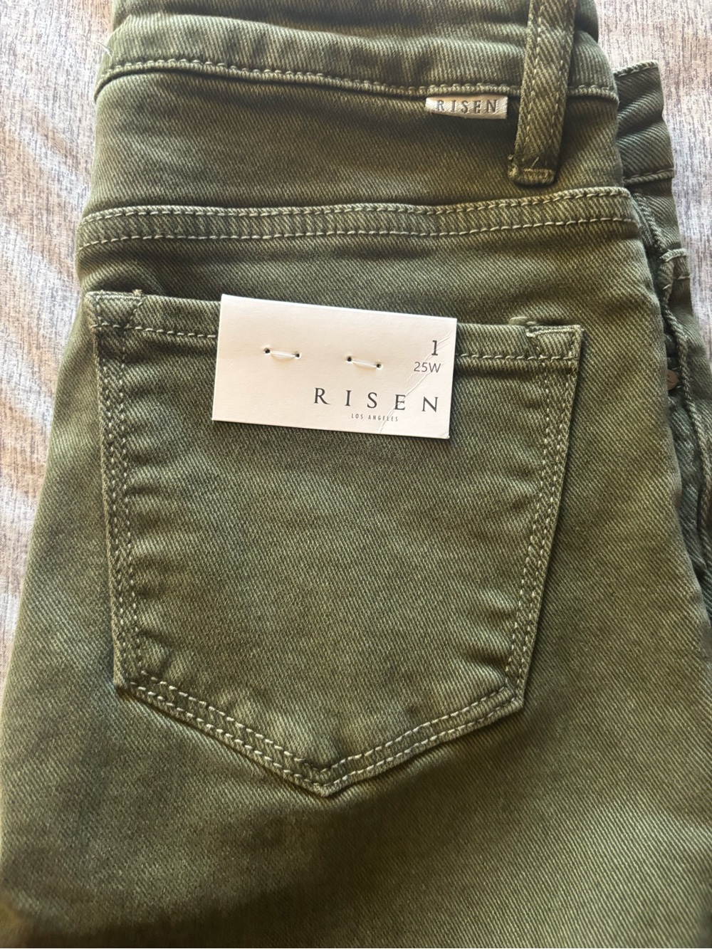 Risen Olive Ankle Crop Pants - Women's